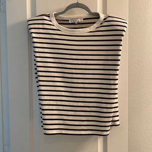 Stripe muscle tee. Great fabric!